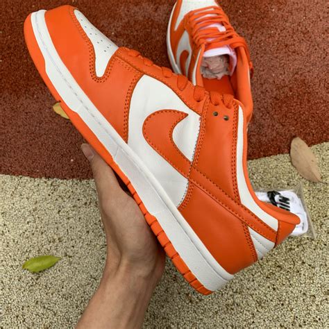 March 10, 2021 retail price: New 2020 Nike Dunk Low SP Syracuse Orange White CU1726-101