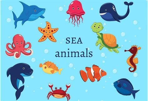 List Of Sea Animals Names For Preschoolers And Kids
