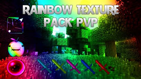 Minecraft Pvp Texture Pack Rainbow Pack V2 Youtube
