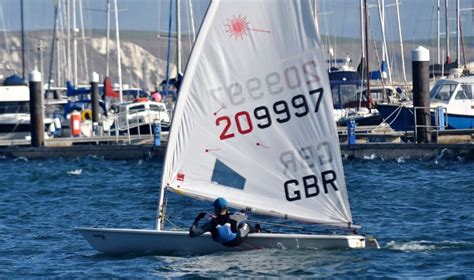 It is a singlehanded boat, meaning that it is sailed by one person. Stepping up to the Laser Radial - Rooster blog