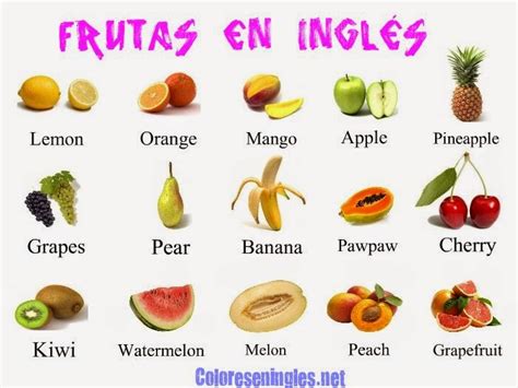 Nombre De Las Frutas En Ingles Material Para Maestros Planeaciones