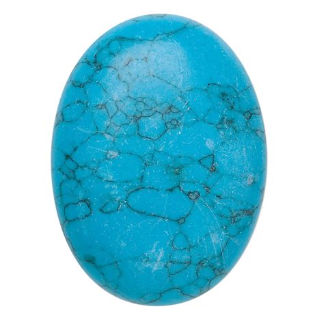 Cabochon Turquoise Assembled 40x30mm Calibrated Oval Mohs Hardness