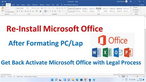 How To Re Install Ms Office After Formatting Install Activate Ms