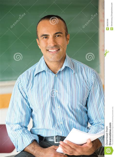 The passion for my profession is undoubtedly my. Hispanic Male Teacher stock photo. Image of latin ...