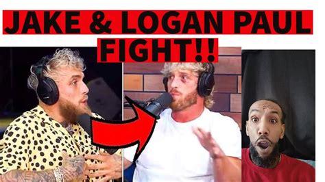 Jake And Logan Paul Fight Over Whos The Better Fighter Reaction Jakepaul Loganpaul Subscribe