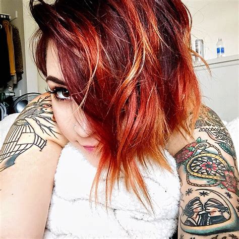 Red Haired Morning Girl Best Tattoo Ideas Gallery
