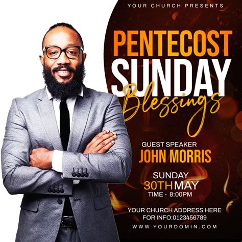 Copy Of Pentecost Church Flyer Postermywall