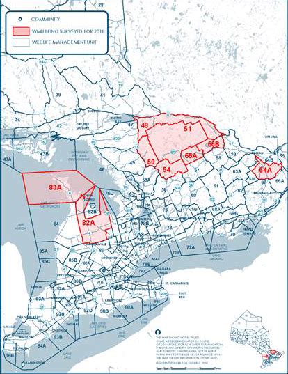 Ontario Wildlife Management Units Map