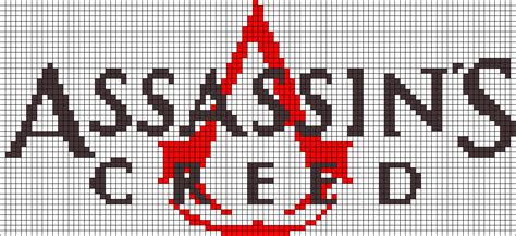 Assassin S Creed Perler Bead Pattern Point De Croix Modele Pixel Art