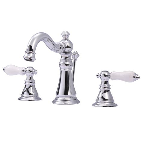 kingston brass classic 8 in widespread 2 handle high arc bathroom faucet in chrome hfs1971apl