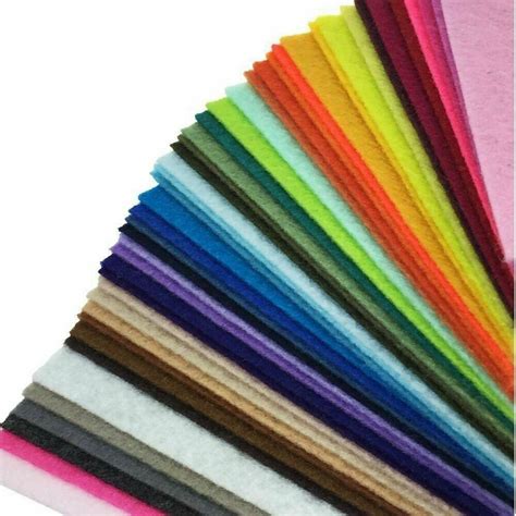 Felt Sheets Assorted 15 X A4 Felt Pack 15 Assorted Colours In Etsy Uk