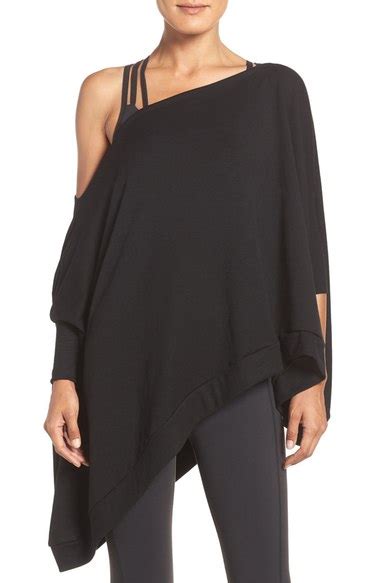 Beyond Yoga Cozy Convertible Fleece Pullover In Black Modesens
