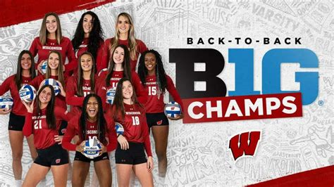 Wisconsin Volleyball Wins Big Ten Title Wsh