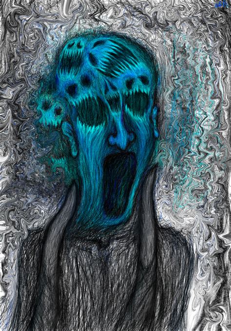 Handmade Artwork Painting Schizophrenia Etsy