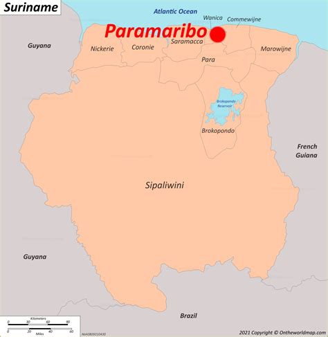 Paramaribo Map Suriname Detailed Maps Of Paramaribo Par Bo