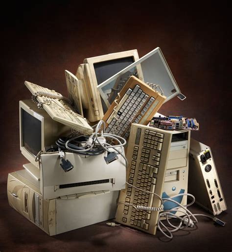 Old Computers Stock Photo Image Of Equipment Monitor 8534724