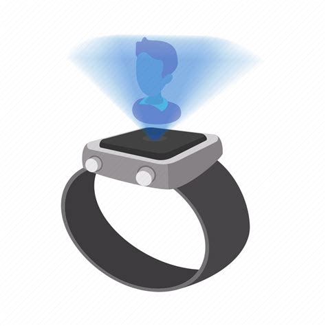 Digital Hologram Mobile Screen Smart Technology Watch Icon