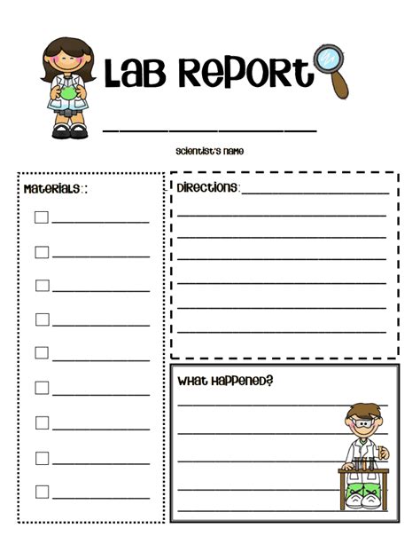 Lab Reportpdf Elementary Science Easy Science Experiments Science