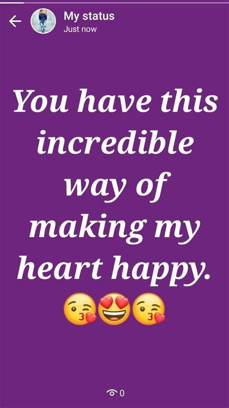 Love the life u live, and. Happy Heart😍😍😍😍 | Happy status, Emoji quotes, Whatsapp ...