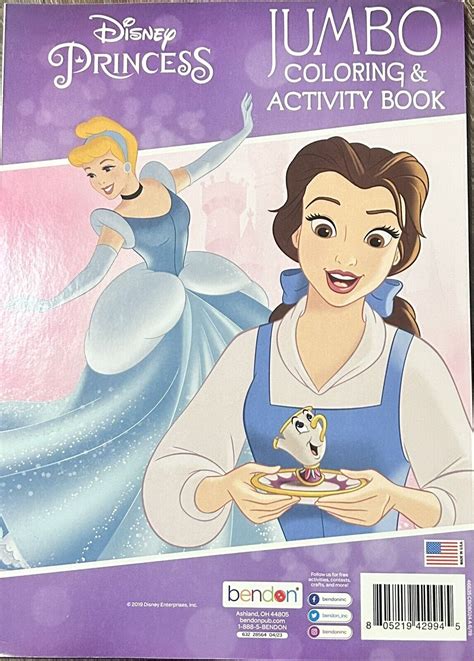 Disney Princess Jumbo Coloring And Activity Book Ebay