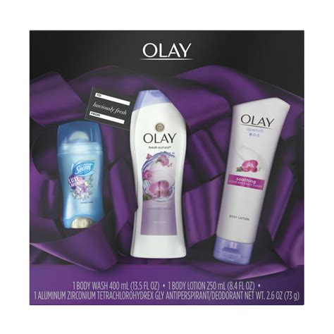 Olay Body Wash And Secret Antiperspirant And Deodorant Lusciously Fresh