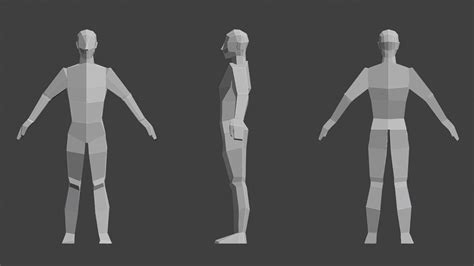 Day 55 Low Poly Man Body Alfred Reinold Baudisch