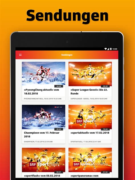 Ob fussball, eishockey, ski, tennis, radsport, skialpine oder formel 1. SRF Sport - Olympische Spiele PyeongChang 2018 - Android ...