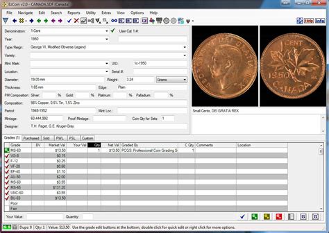 Ezcoin Coin Collecting Software With Images And Coin Values Most