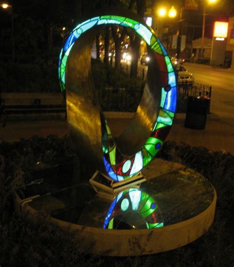 Bronze Sculpture By Sculptor Plamen Yordanov Titled Light Infinity Homage To Frank Lloyd