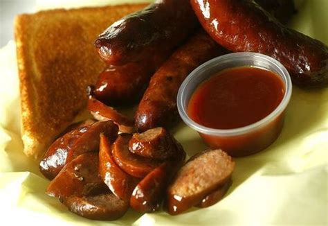 Smoked Sausage Hot Links With Homemade Bbq Sauce Picture Of Briar