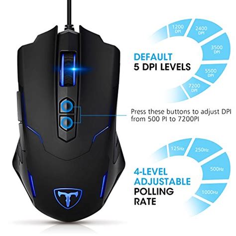 Pictek Gaming Mouse Wired 7200 Dpi Programmable Import It All
