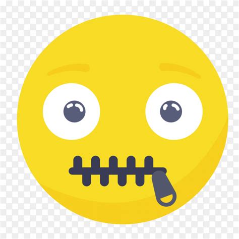 Zipper Mouth Emoji Face Clipart Png Similar Png
