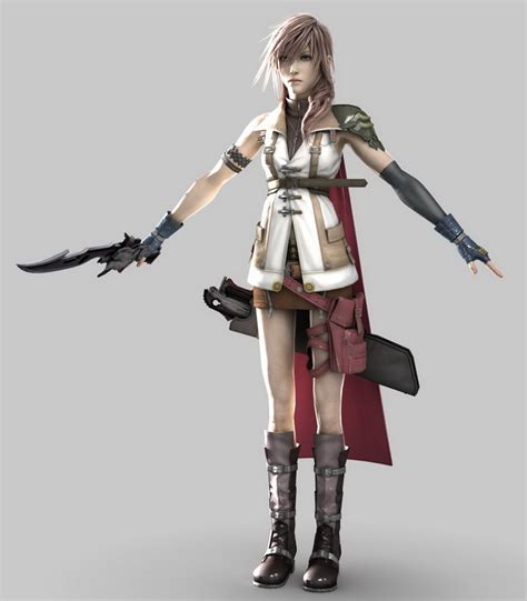 Lightning Final Fantasy Character 3d Model Object Files Free Download