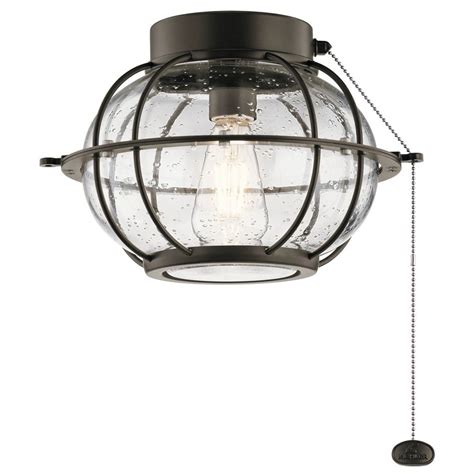 The barrington collection offers a wide variety of lighting fixtures with. LED Ceiling Fan Seeded Glass Light Olde Bronze by Kichler ...
