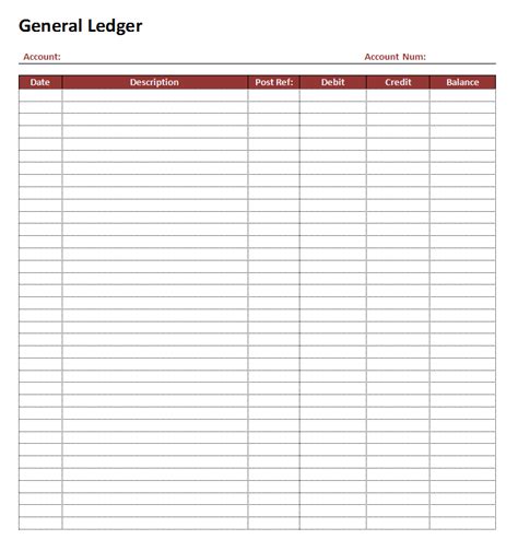 Subscribe to my free weekly newsletter — you'll be the first to know when i add new printable documents and templates to the freeprintable.net network of sites. Account Ledger Template | charlotte clergy coalition