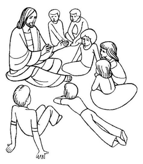Jesus bendice a los niños imagenes para colorear - Imagui