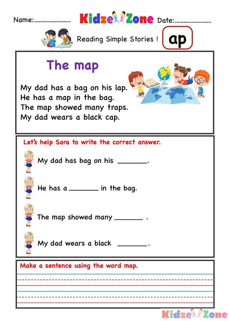 Pictures With Words Worksheets Match The Sentences To Pictures