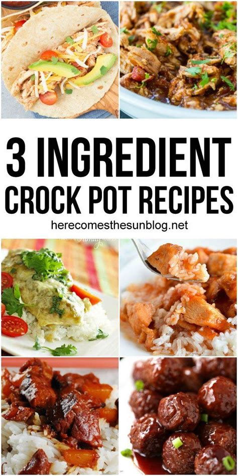 Get Dinner On The Table Fast With These Easy 3 Ingredient Crock Pot