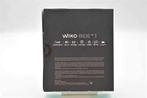Wiko Ride 3 U614as Black 32gb T Mobile Metro Unlocked Smartphone