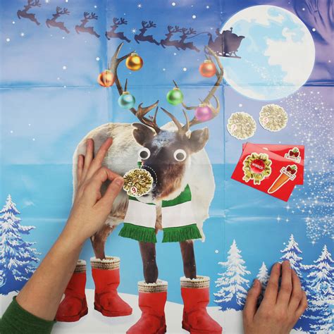 Christmas Pin The Nose On The Reindeer Game By Postbox Party