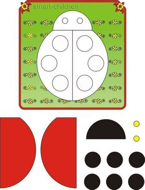 Otra aplicación de pintar y adivinar. Recortar y pegar (con imágenes) | Formas preescolar ...