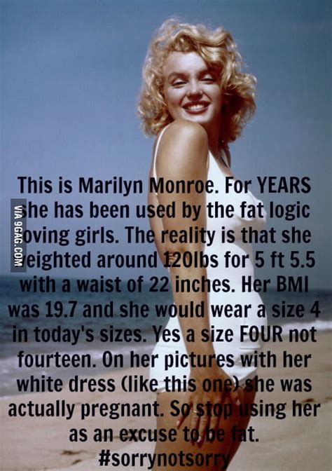 Marilyn Monroe Was Not Fat Gag