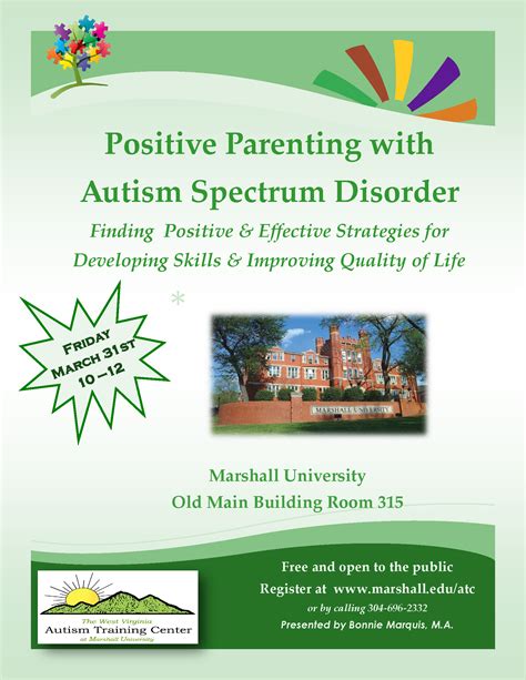 Marshall University Positive Parenting With Autism Spectrum Disorder