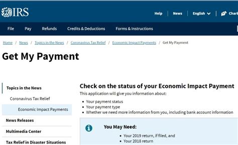 Irs Announces Enhancements To Get My Payment Stimulus Payment