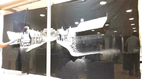 Magical Snow Scenes Etched In Berkshire Businesses Windows Berkshire