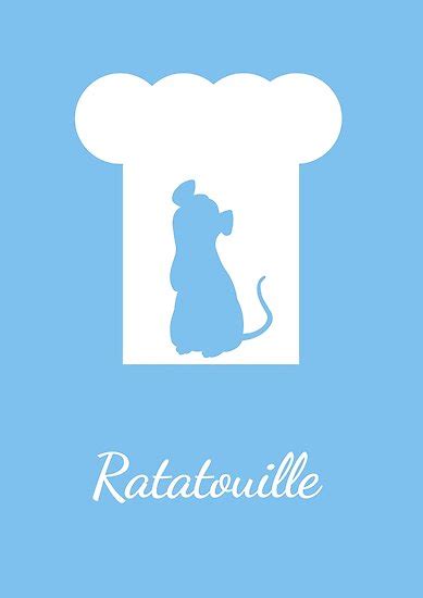 Ratatouille Minimal Poster By Austinmakesart Redbubble