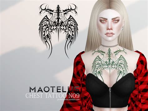 The Sims Resource Maotelus Chest Tattoo N