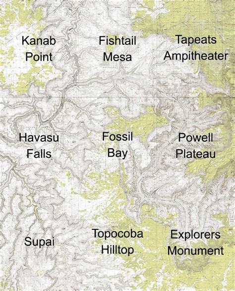 Grand Canyon Viewpoints Map