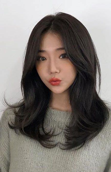 Stunning Long Layered Hairstyles For Women Korean Hair Color Bangs With Medium Hair