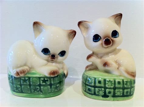Vintage Cute Kitsch Cat Kitty Cruet Set Salt And Pepper Etsy Kitsch Cruet Cats